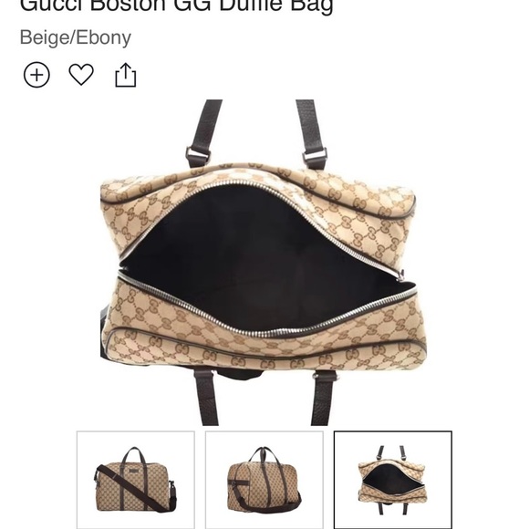 Gucci Unisex Classic Luggage Original GG
NWT
Canvas Carry On Duffle Travel​ - Picture 4 of 10